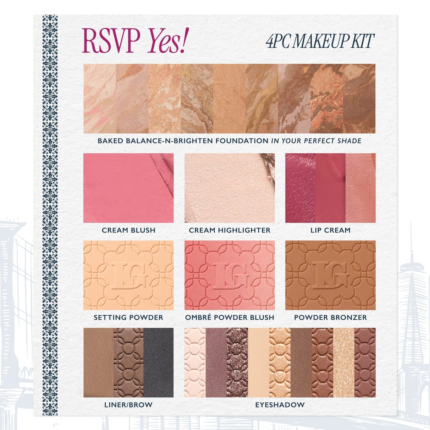 RSVP Yes! Full Face Kit (4 PC)